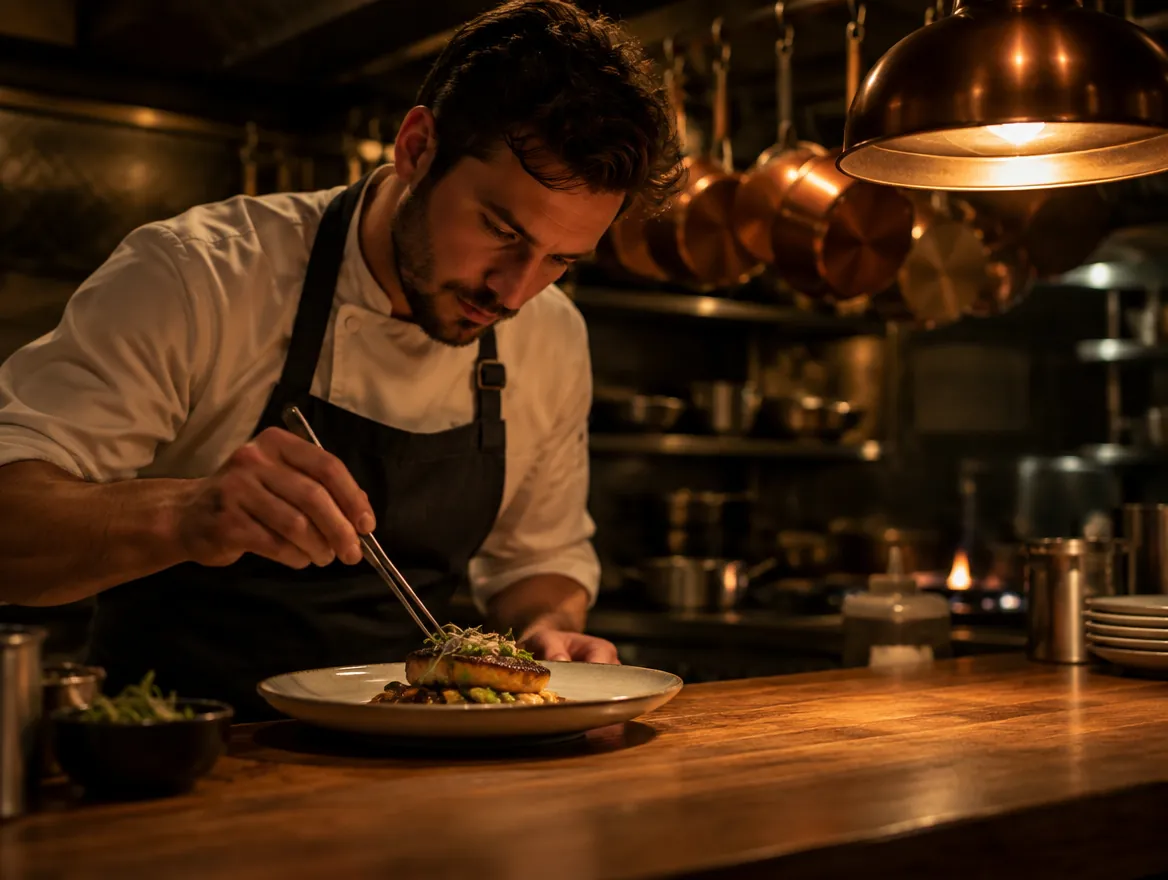 The kitchen mid-service
